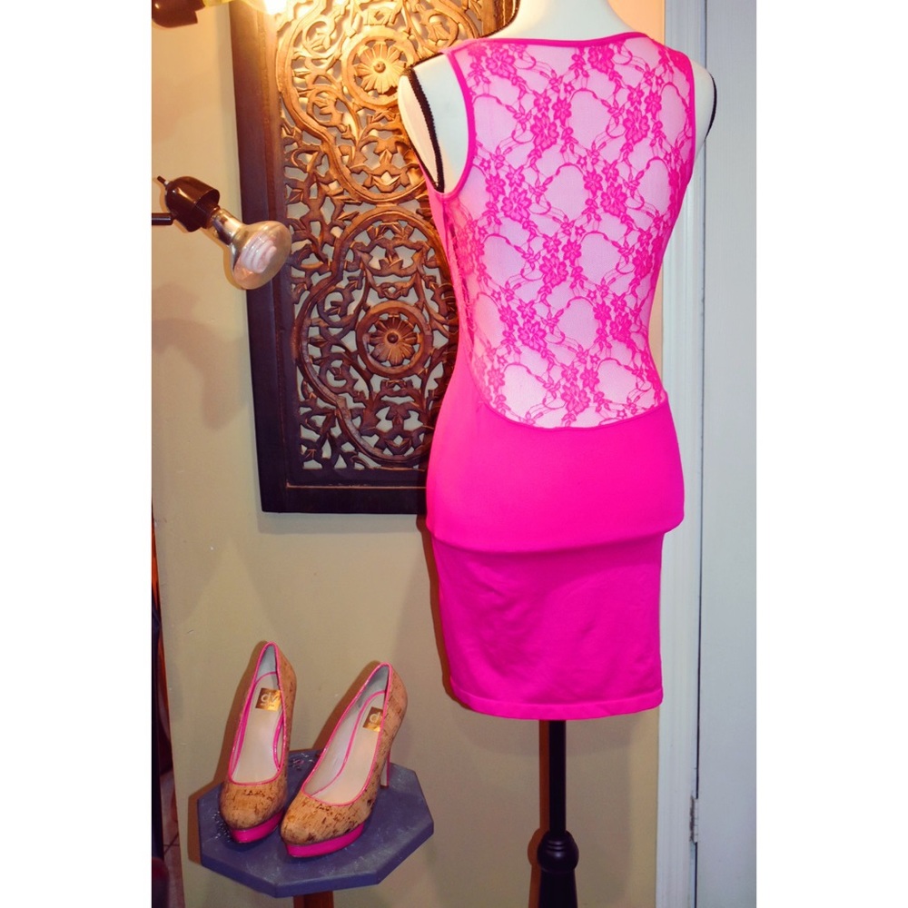 Sexy Hot Pink Dress